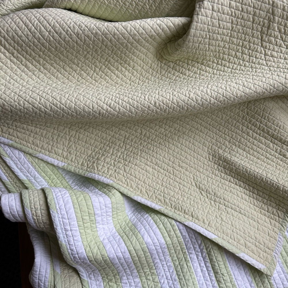 Pottery Barn Kids striped quilt